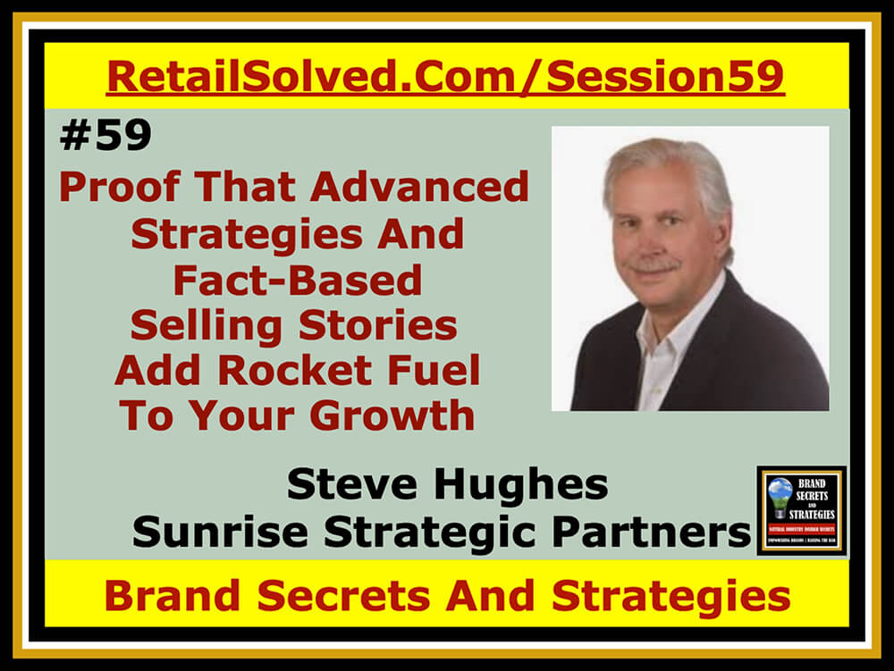 Steve Hughes With Sunrise Strategic Partners & Boulder Brands, Proof That Advanced Strategies & Fact-Based Selling Stories Add Rocket Fuel To Your Growth. Ever wish you had a crystal ball? Leveraging the advanced strategies big brands use helps you compete more effectively, saves you valuable time and money, provides you with actionable insights into future trends and a significant competitive advantage