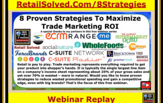 Webinar on maximizing trade marketing ROI strategies.