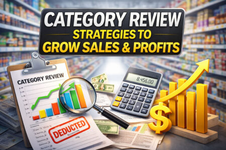 Person viewing sales growth data on screen.