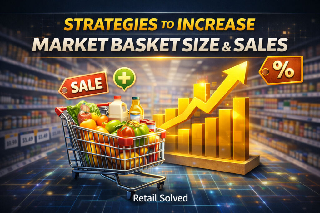 Woman pushing a cart full of groceries.