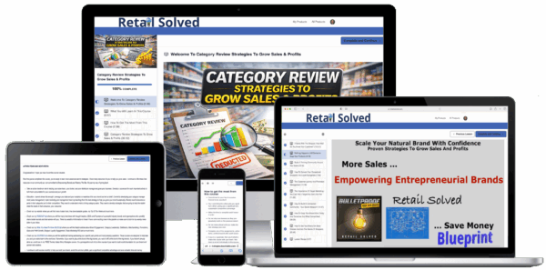 Digital devices displaying sales strategy content.