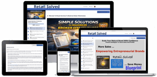 Devices displaying a business effectiveness website.