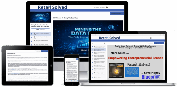 Multiple devices displaying digital marketing content.