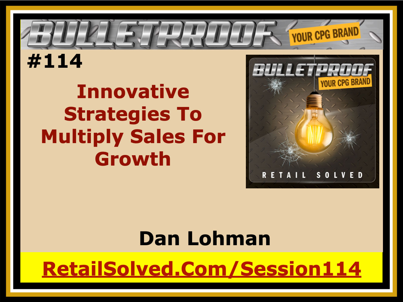 Podcast episode on sales growth strategies by Dan Lohman, Retail Solved.