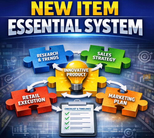 Colorful puzzle pieces illustrate a new essential system for business success.