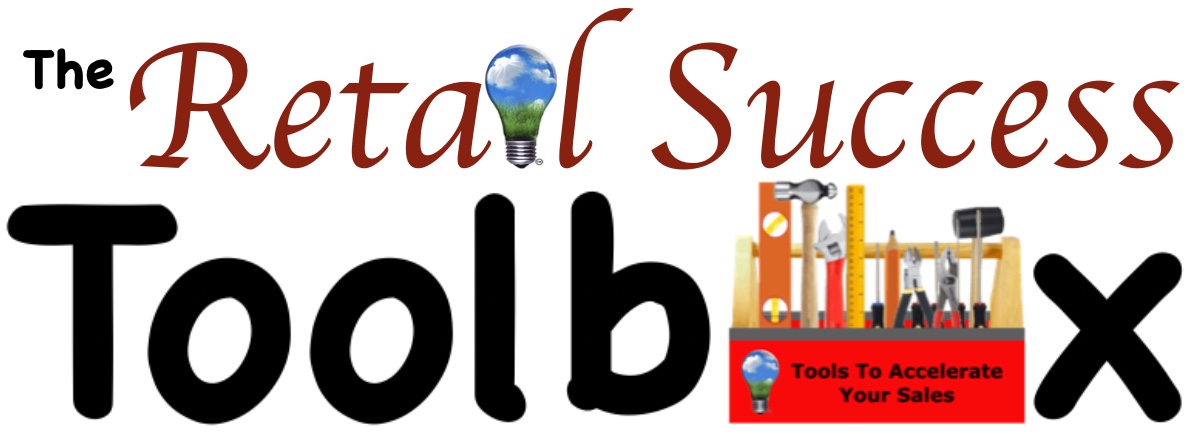 Logo for Retail Success Toolbox with tools and lightbulb imagery.