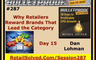 Promotional slide for Bulletproof brand growth session by Dan Lohman.