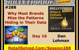 Podcast episode on CPG brand growth and data patterns by Dan Lohman.